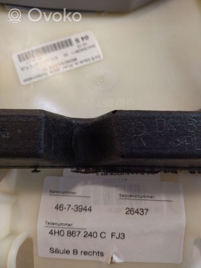 Audi A8 S8 D4 4H (B) pillar trim (top) 4H0867240C