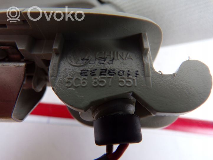 Volkswagen Jetta VI Osłona przeciwsłoneczna szyberdachu 5C6857551