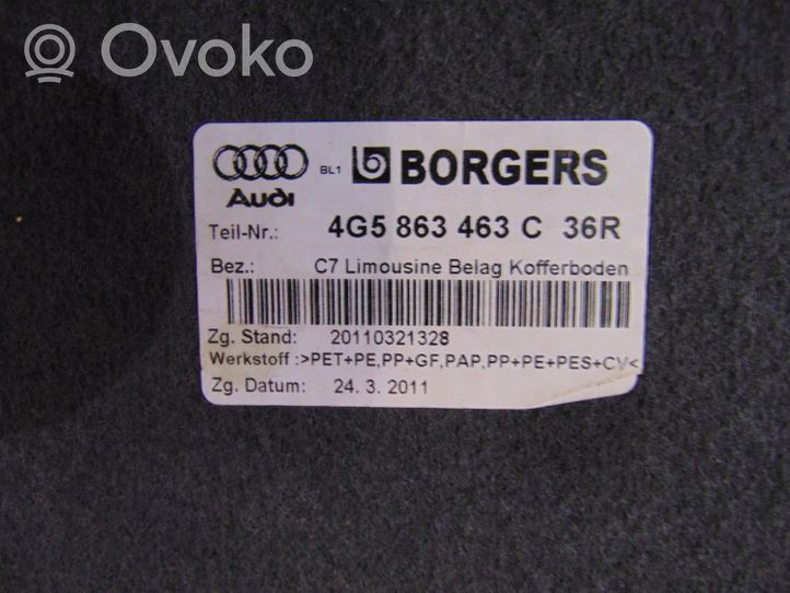 Audi A6 S6 C7 4G Tappetino di rivestimento del bagagliaio/baule 4G5863463C