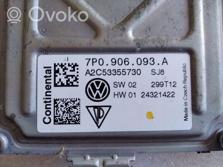 Volkswagen Touareg II Unité de commande / module de pompe à carburant 7P0906093A