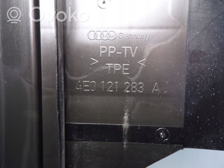Audi A8 S8 D3 4E Canal de guidage d'air du refroidisseur 4E0121283A