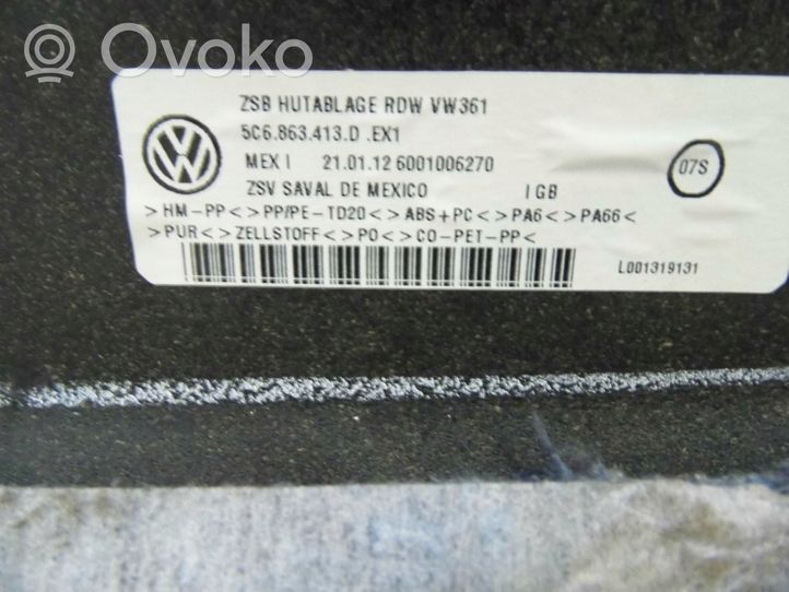 Volkswagen Jetta VI Grilles/couvercle de haut-parleur arrière 5C6863413D