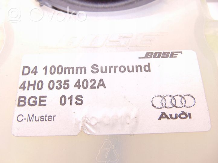 Audi A8 S8 D4 4H Takaoven kaiutin 4H0035402A