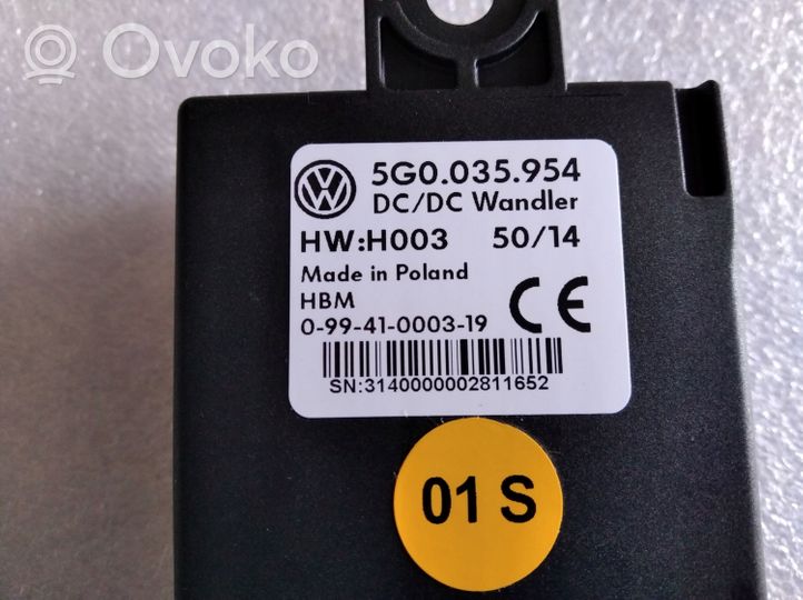 Volkswagen Golf VII Voltage converter/converter module 5G0035954