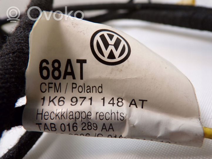 Volkswagen Golf VI Takaluukun/tavaratilan johtosarja 1K6971148AT