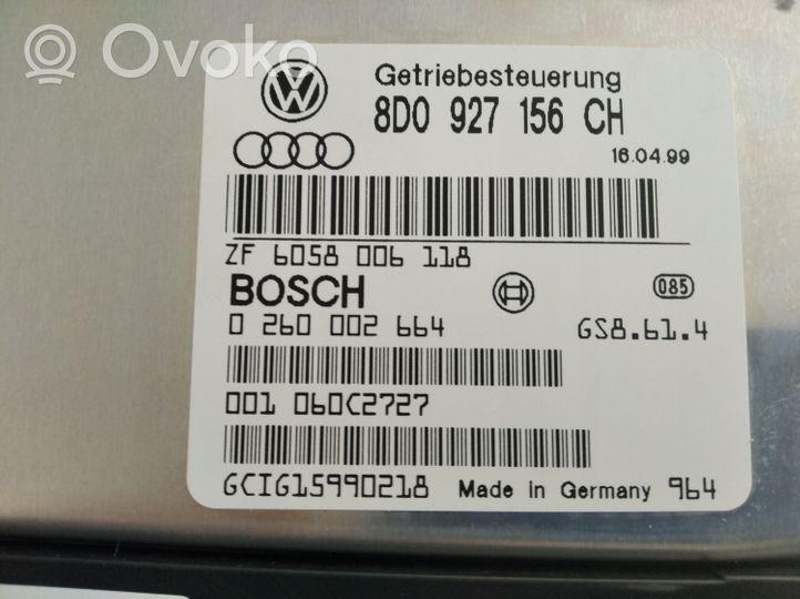 Audi A4 S4 B5 8D Centralina/modulo scatola del cambio 8D0927156CH