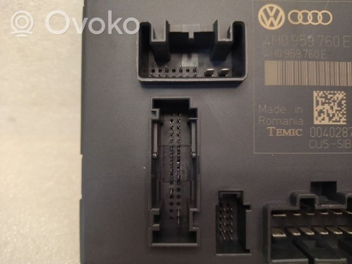 Audi A8 S8 D4 4H Modulo di controllo sedile 4H0959760E