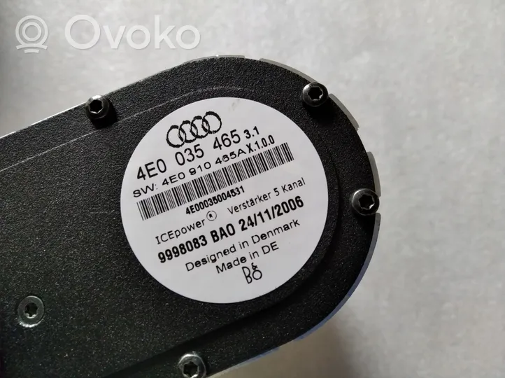 Audi A8 S8 D3 4E Garso stiprintuvas 4E0035465