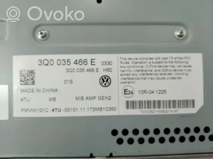 Volkswagen Touareg III Amplificateur de son 3Q0035466E