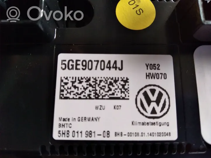 Volkswagen e-Golf Блок управления кондиционера воздуха / климата/ печки (в салоне) 5GE907044J