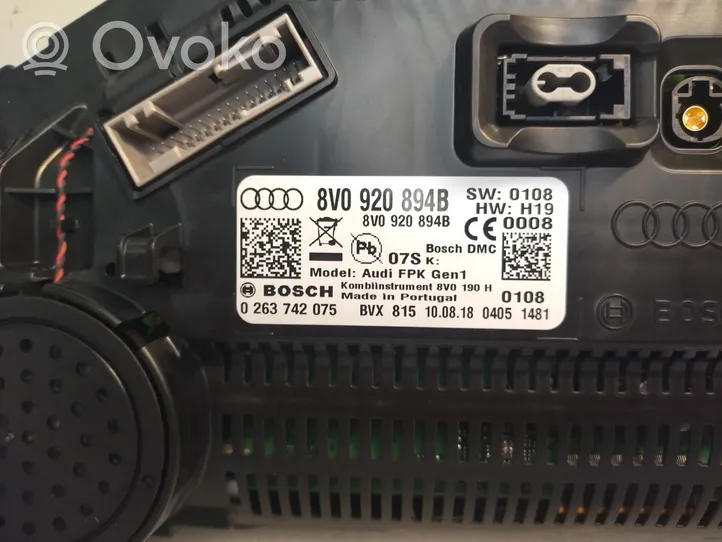 Audi A3 S3 8V Tachimetro (quadro strumenti) 8V0920894B