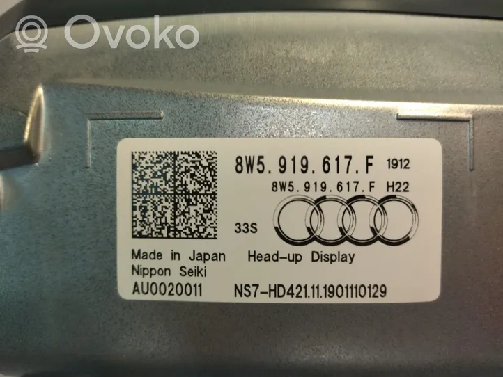 Audi A4 S4 B9 8W HUD-näyttö 8W5919617F