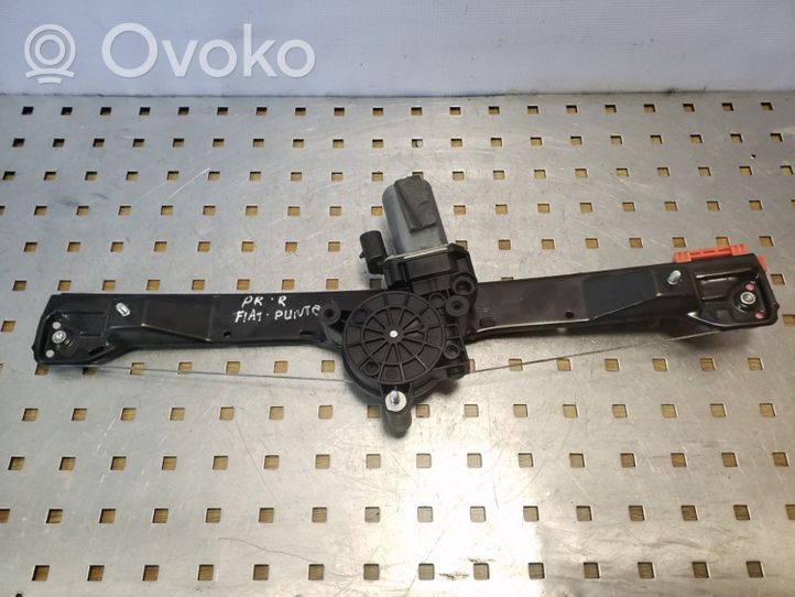 Fiat Grande Punto Front door window regulator with motor 700010010308404