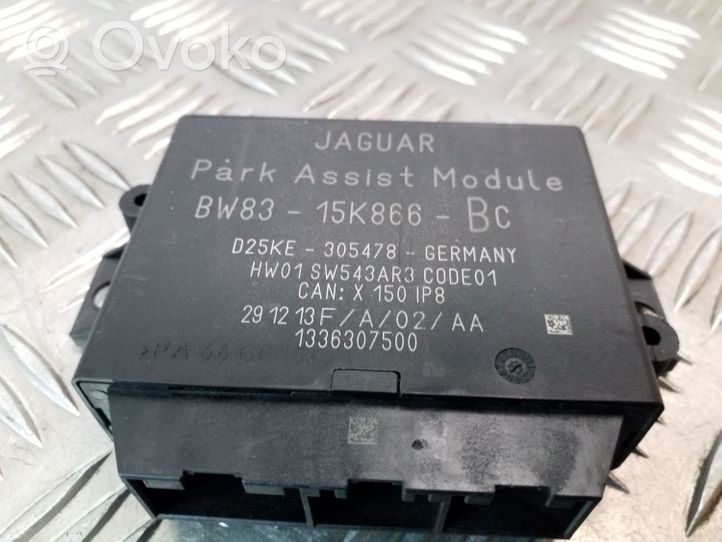 Jaguar XF X250 Pysäköintitutkan (PCD) ohjainlaite/moduuli BW8315K866BC