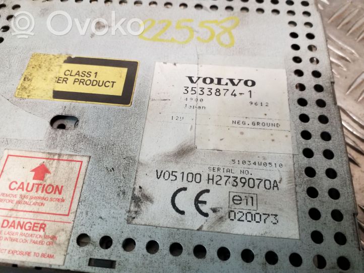 Volvo S70  V70  V70 XC Unité de navigation Lecteur CD / DVD 35338741