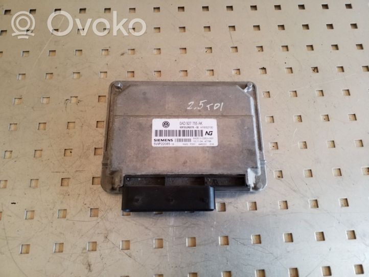 Volkswagen Touareg I Module de contrôle de boîte de vitesses ECU 0AD927755AK