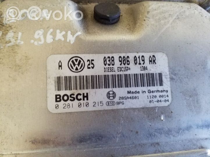 Volkswagen Bora Centralina/modulo del motore 038906019AR