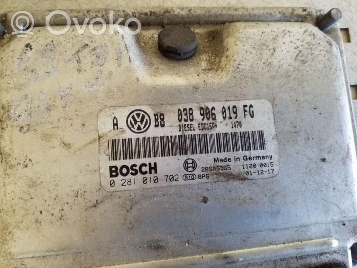 Volkswagen Bora Calculateur moteur ECU 038906019FG