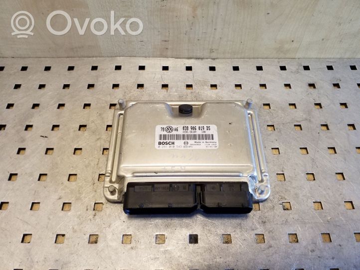 Volkswagen PASSAT B5.5 Sterownik / Moduł ECU 038906019DS