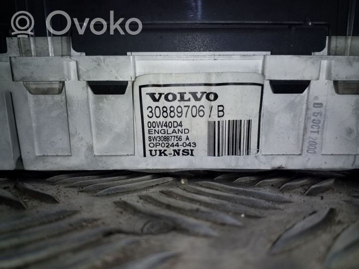 Volvo S40, V40 Spidometrs (instrumentu panelī) 30889706B