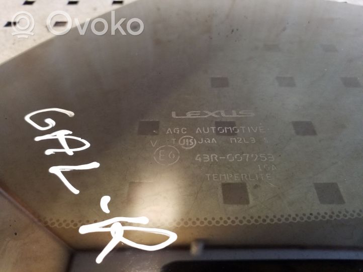 Lexus CT 200H Takasivuikkuna/-lasi 43R007953