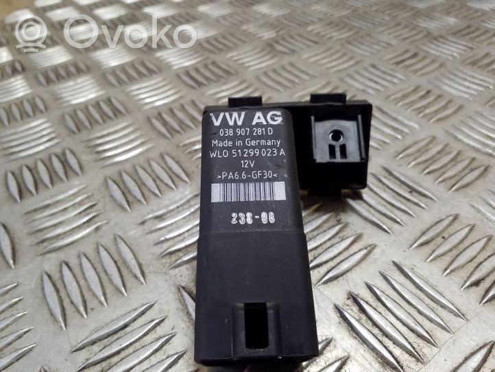 Volkswagen Tiguan Przekaźnik / Modul układu ogrzewania wstępnego 038907281D