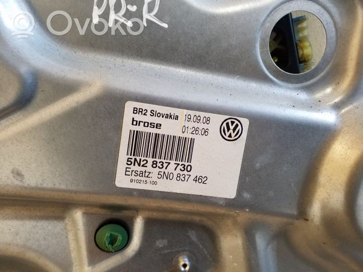 Volkswagen Tiguan Etuikkunan nostomekanismi ilman moottoria 974928105