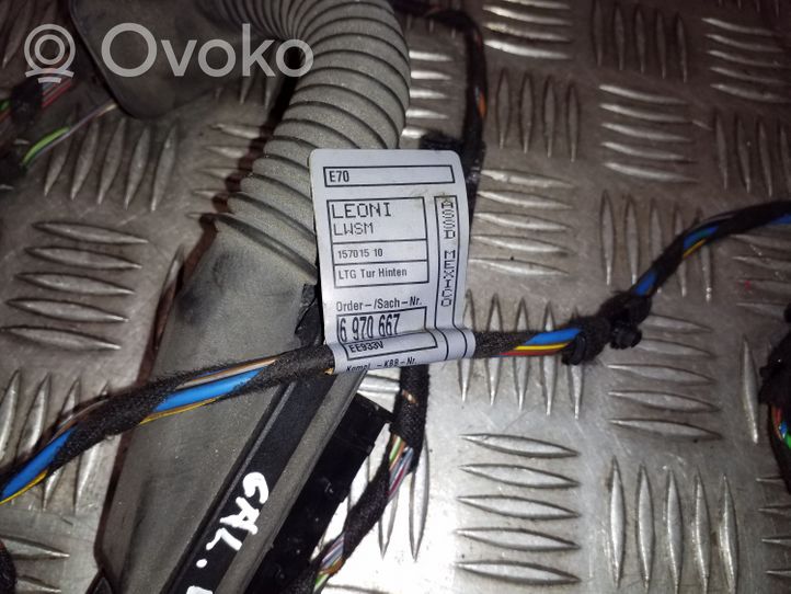 BMW X5 E70 Rear door wiring loom 6970667
