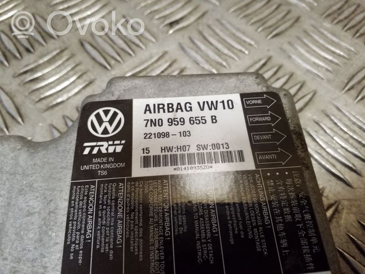 Volkswagen Sharan Sterownik / Moduł Airbag 7N0959655B