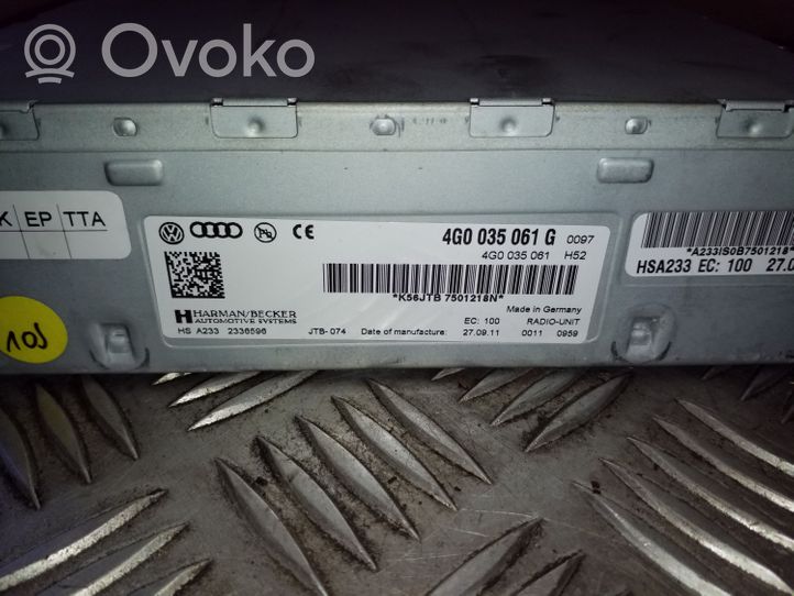 Audi S5 Facelift Radio / CD/DVD atskaņotājs / navigācija 4G0035061G