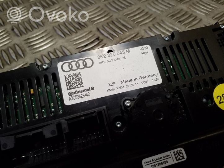 Audi S5 Facelift Panel klimatyzacji 8K2820043M