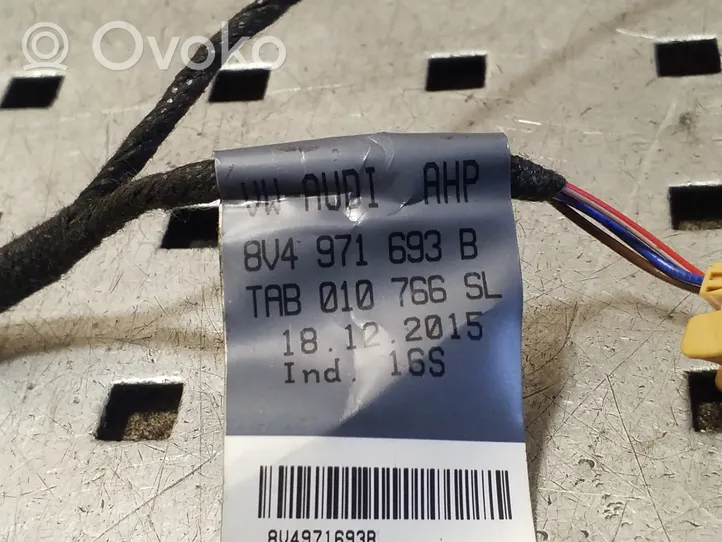 Audi A3 S3 8V Rear door wiring loom 8V4971693B