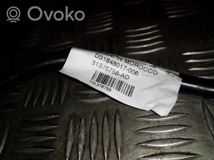 Volvo XC90 Maakaapeli, akku 31376758