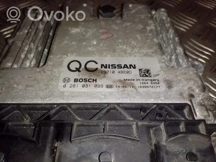 Nissan X-Trail T32 Calculateur moteur ECU 237104BE0D