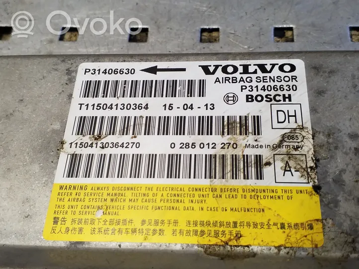 Volvo XC70 Turvatyynyn ohjainlaite/moduuli 31406630