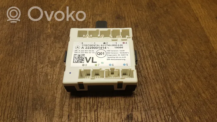 Mercedes-Benz GLC X253 C253 Door control unit/module A2229001414