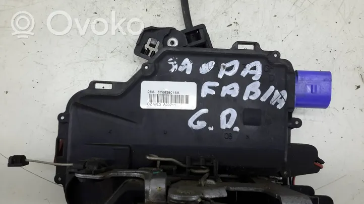 Skoda Fabia Mk2 (5J) Aizmugurē slēdzene 6Y0839016A