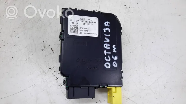 Skoda Octavia Mk2 (1Z) Stūres stāvokļa (leņķa) sensors 1K0953549AP