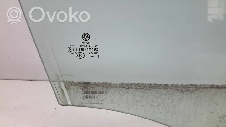 Volkswagen Golf VI Szyba drzwi przednich 5K4845202B