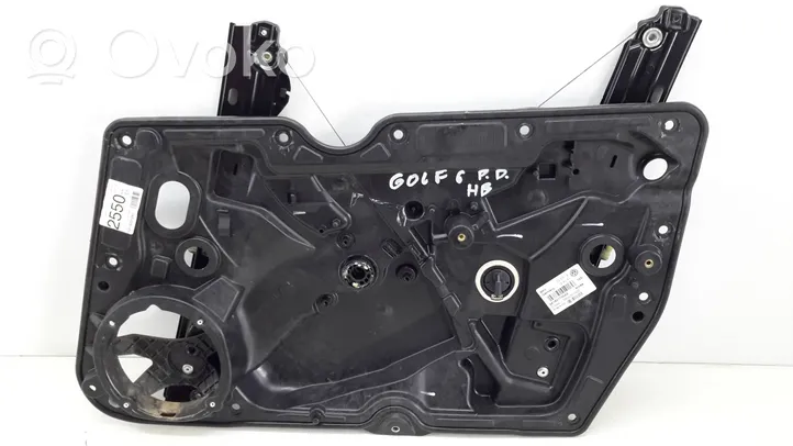 Volkswagen Golf VI Mechanizm podnoszenia szyby przedniej bez silnika 5K1837730AA