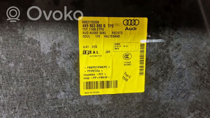 Audi A6 S6 C8 4K Muu vararenkaan verhoilun elementti 4K9863880B