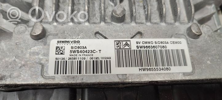 Peugeot 407 Variklio valdymo blokas 9663607080