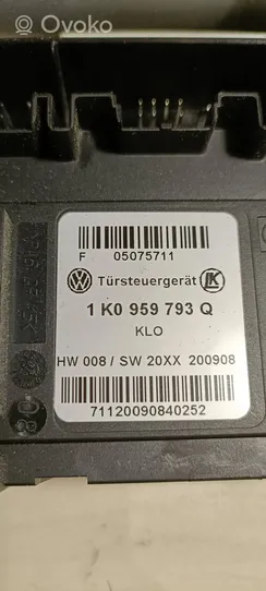 Volkswagen Golf VI Elektryczny podnośnik szyby drzwi przednich 1K0959793Q