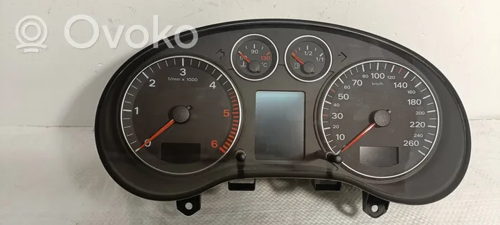 Audi A3 S3 8P Speedometer (instrument cluster) 8P0920931