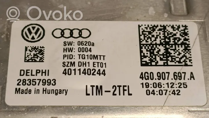 Volkswagen Touran II LED-liitäntälaitteen ohjausmoduuli 4G0907697A