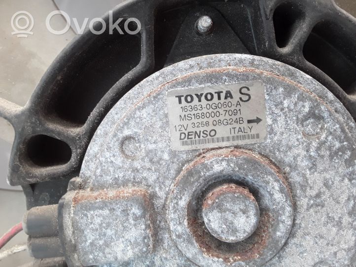 Toyota Avensis T250 Jäähdyttimen jäähdytinpuhallin 1227508403