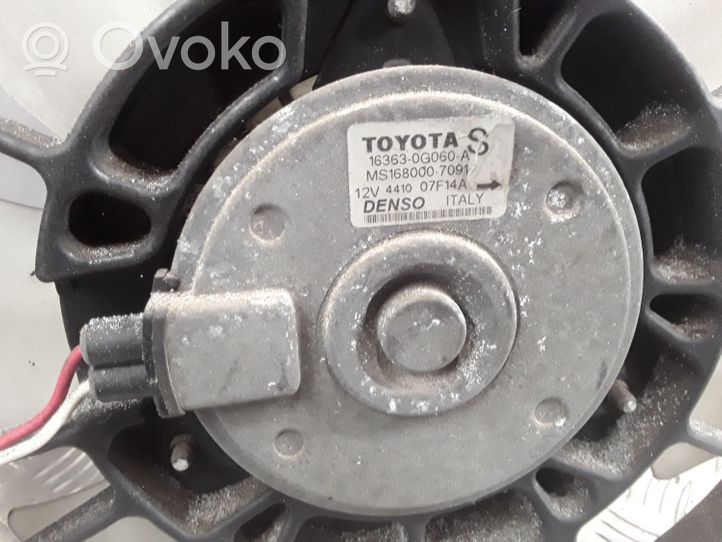 Toyota Corolla E120 E130 Elektryczny wentylator chłodnicy 1227508403