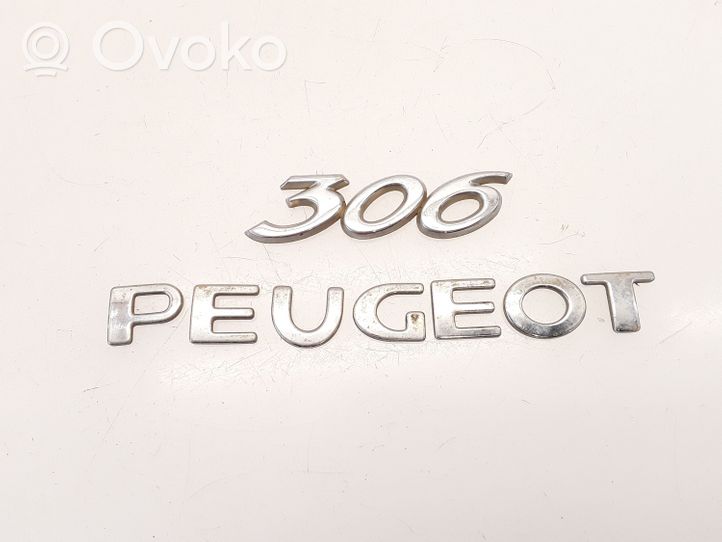 Peugeot 306 Emblemat / Znaczek tylny / Litery modelu 