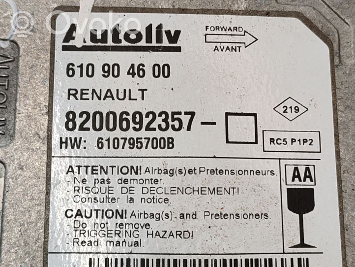 Renault Scenic II -  Grand scenic II Module de contrôle airbag 8200692357