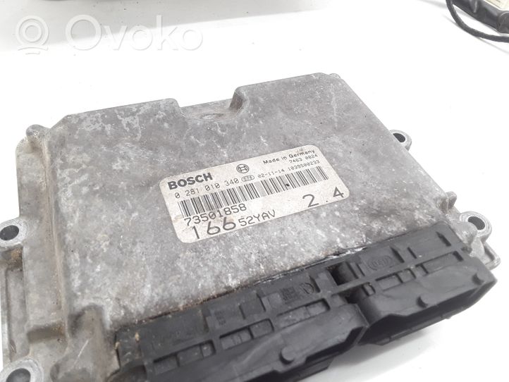 Alfa Romeo 166 Kit centralina motore ECU e serratura 73501858